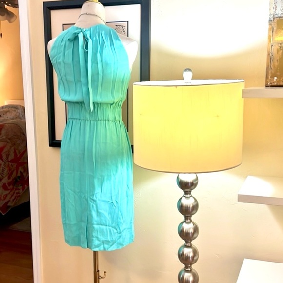 Kate Spade,Coastal Classic Turquoise-Aqua Sleeveless Dress, Tie-Back, EUC,Size 0 - Picture 6 of 11